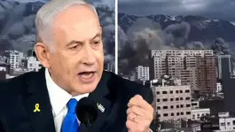 Netanyahu vuruyoruz dedi, Tahrana bombalar düştü! Görüntüler korkunç