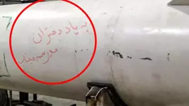 İrandan Tel Avive fırlatılan füzenin üzerine Minab okulu kız öğrencilerinin anısına yazıldı