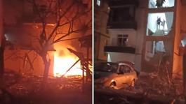 Niğdede apartmanda doğalgaz patlaması: Ortalık savaş alanına döndü