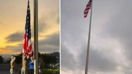 Venezuelada ABD bayrağı 7 yıl aradan sonra yeniden büyükelçilik gönderine çekildi