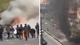 Tahrana hava saldırısı! Büyük panik yaşandı