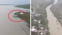 Diyarbakırda Ambar Çayı taştı, tarım arazilerini su bastı