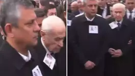 Cenaze töreninde Özel ile Bahçeli arasında dikkat çeken anlar