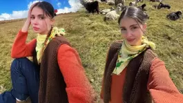 Zeynep Atılganın derin yırtmaçlı pozundaki ayrıntı olay oldu