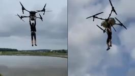 Hemşehrisine özenen çiftçi, dronla hüsran yaşadı