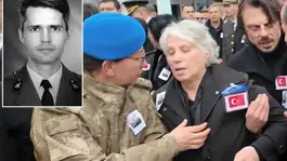 Şehit Binbaşı Taştekin için cenaze töreni! Annesinin "yürüyebilecek misin?" sorusuna verdiği yanıt yürek dağladı