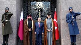 Bakan Güler, Katar Emirinin kardeşlerini kabul etti