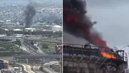 İran ve Hizbullahtan İsraile ağır darbe! Siyah dumanlar gökyüzünü kapladı