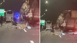 Kuzey Marmara Otoyolunda tır ile yolcu otobüsü çarpıştı, 10 kişi yaralandı