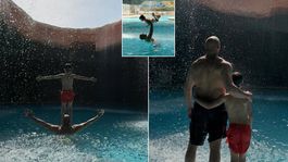 Aksiyon yıldızı bu kez baba haliyle! Jason Statham’dan dikkat çeken kareler