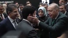 Cumhurbaşkanı Erdoğan ile IKBY Başkanı Barzani arasında sıcak görüntüler