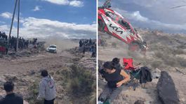 Arjantin’de ralli Faciası: Araç seyircilerin arasına daldı