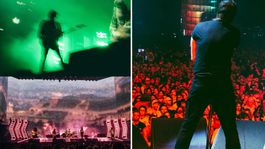 ABDli rock grubundan sahnede dev protesto, Orta Doğu mesajları çok ses getirdi