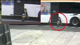 Otobüsün kapısına sıkışan 12 yaşındaki kız çocuğu böyle sürüklendi