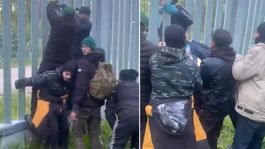 Sığınmacılardan olay video! Polonyaya kaçak olarak böyle girdiler