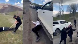 Görüntü Türkiyeden! İki ailenin barış buluşmasında kıyamet koptu