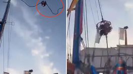 İspanya’da lunaparkta dev sapanın halatı koptu, 4 kişi yaralandı