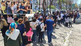 Tüm ürünleri 100 liradan satacağını duyurdu, dükkan önünde izdiham yaşandı