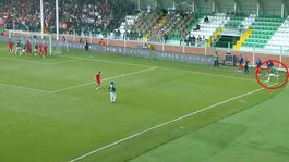 Iğdır FKda Güray Vural, Amedspora kornerden gol attı