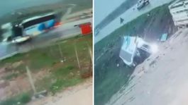Malatyada 4 kişinin hayatını kaybettiği otobüs kazası kamerada