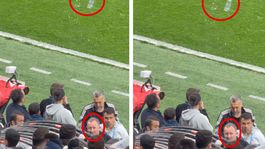 Beşiktaş taraftarı Sergen Yalçına su şişesi fırlattı