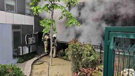 Kağıthanede metruk binada yangın: 1 kişi yaralandı