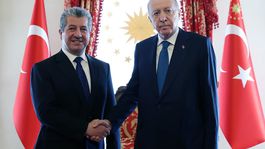 Cumhurbaşkanı Erdoğan, IKBY Başbakanı Mesrur Barzaniyi kabul etti