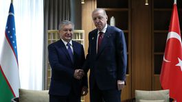Cumhurbaşkanı Erdoğan, Özbekistan Cumhurbaşkanı Mirziyoyev ile görüştü