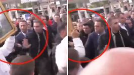 Ali Mahir Başarır, arbedede gazeteciye tokat attı