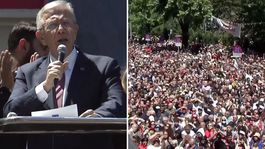 Tarafını belli eden Mansur Yavaşın zor anları! Atılan slogan nedeniyle konuşamadı