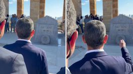 Özgür Özelden, İsmet İnönünün kabri önünde olay sözler: Namussuzlardan çok daha cesur olacağız