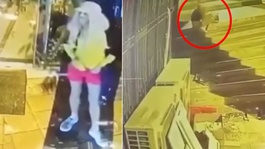 Mini etek ve perukla geldi, önce çaldı sonra soyundu