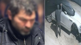 Lüks otomobilin servet değerindeki altın amblemini çaldı, savunması pes dedirtti