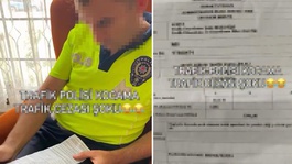 Meslektaşları affetmedi! Trafik polisi, eşinin yediği cezayı görünce şoke oldu