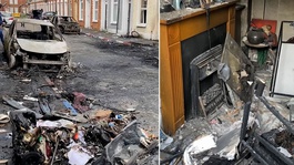 Göçmen öfkesi Kuzey İrlandayı küle çevirdi! Bölgeden gelen görüntüler korkunç