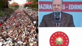 Cumhurbaşkanı Erdoğandan CHPnin yüzde 46 oy aldığı kentte gövde gösterisi