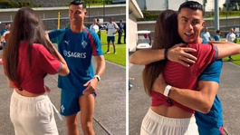 Ronaldoyu görünce gözyaşlarına boğuldu