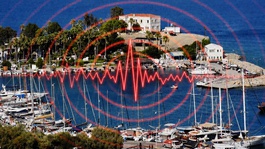 Datça açıklarında 4.9 büyüklüğünde deprem meydana geldi