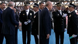 Polis Akademisinde mezuniyet töreninde Cumhurbaşkanı Erdoğan ile Bakan Çiftçi’nin "Çorum" diyaloğu güldürdü