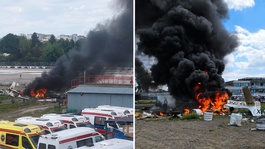 Varşovada hafif uçak sokağa düştü: 2 kişi öldü, 2 kişi yaralandı