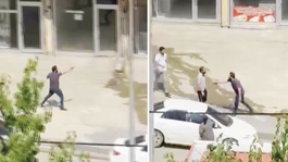 Şemdinlide 2 kişinin yaralandığı silahlı-sopalı kavga kamerada
