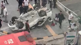İskenderunda otomobil devrildi: 2 kişi hayatını kaybetti