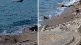 Zonguldakta kıyıya askeri amaçlı olduğu değerlendirilen İHA vurdu
