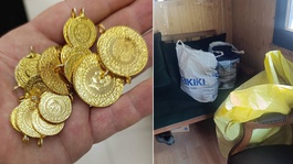 Bağışlanan kıyafetlerden çil çil altın çıktı