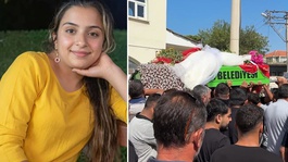 15 yaşındaki Eda, son yolculuğuna gelinlikle uğurlandı
