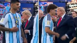 Cristian Romerodan Donald Trumpa soğuk tavır! Elini sıkmadı