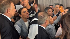Bozbeyin davası öncesi tansiyon yükseldi! Milletvekili ile polis arasında arbede