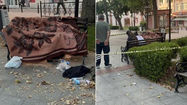 Parkta yürek burkan son! Uyudu bir daha uyanamadı