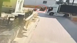 Feci kazada hayatını kaybeden talihsiz kadının son anları kameraya yansıdı