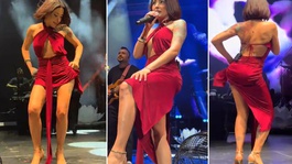 Melek Mosso sahnede coştu! Dans şovu geceye damga vurdu